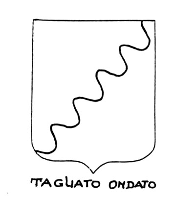 Bild des heraldischen Begriffs: Tagliato ondato